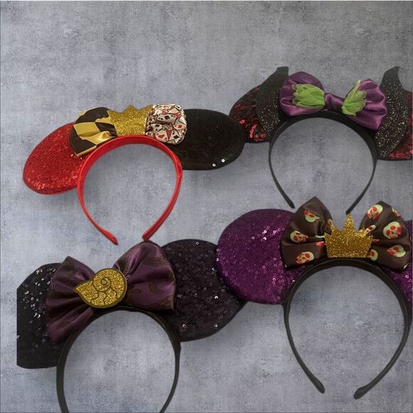 Disney 100th Anniversary Villains 4 Piece Ear Headband Set - Picture 16 of 16